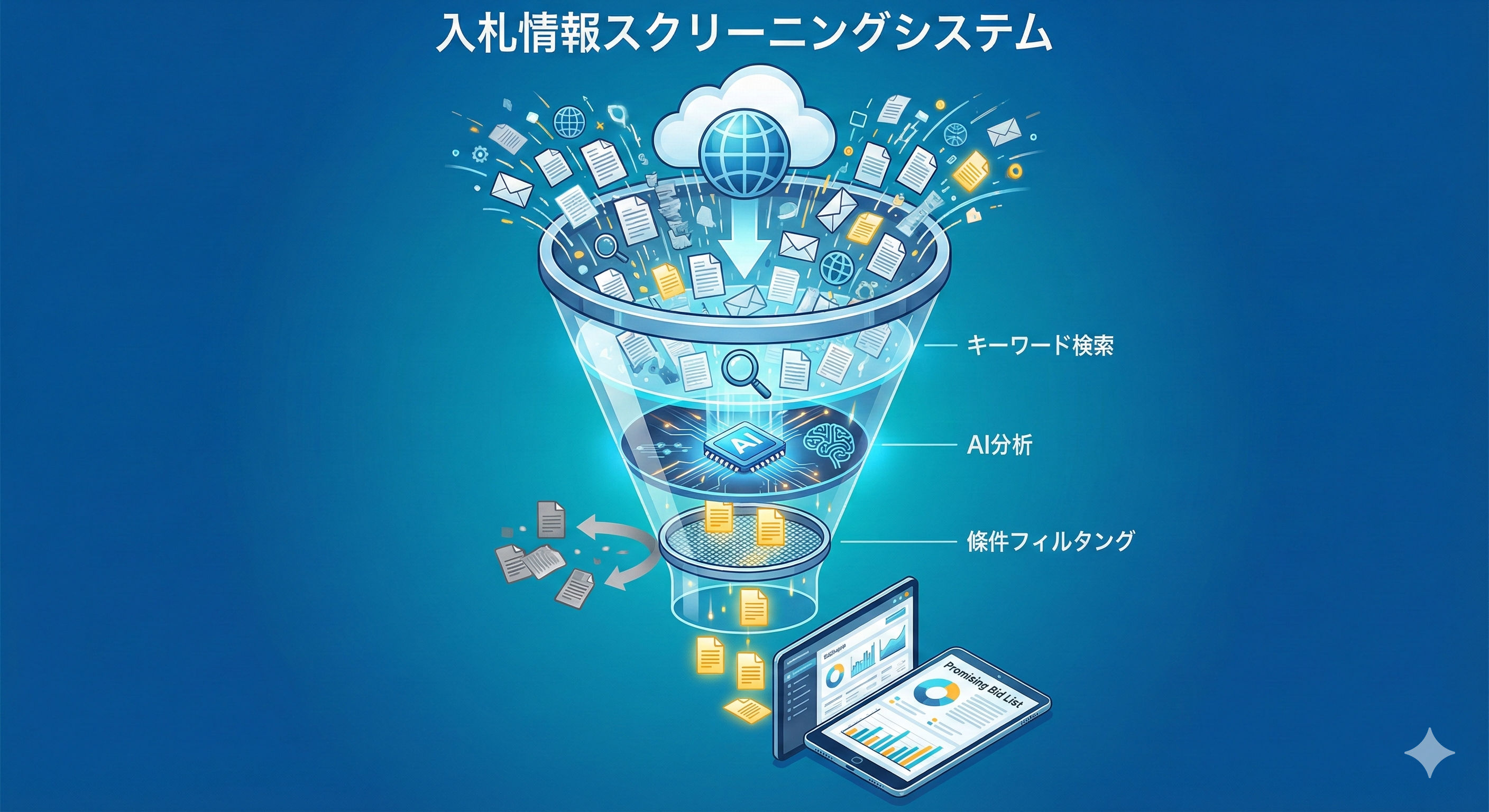 [官公庁系] 入札情報スクリーニングPJ